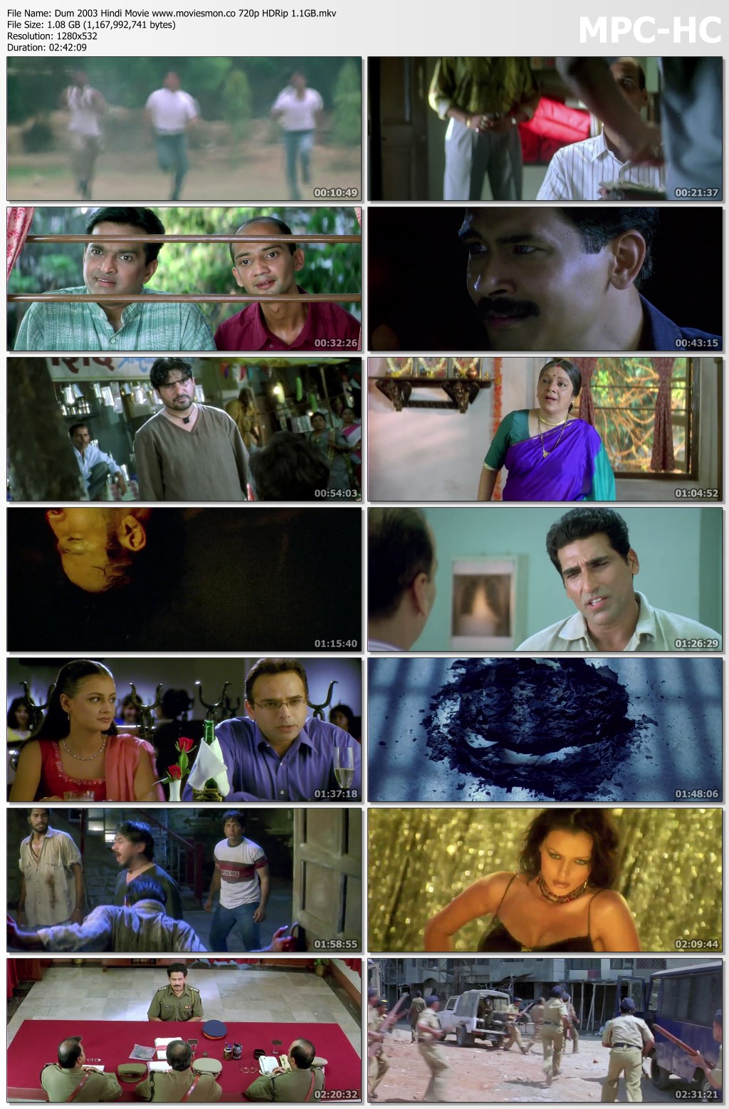 Dum 2003 Hindi Full Movie 720p HDRip 1GB Download
