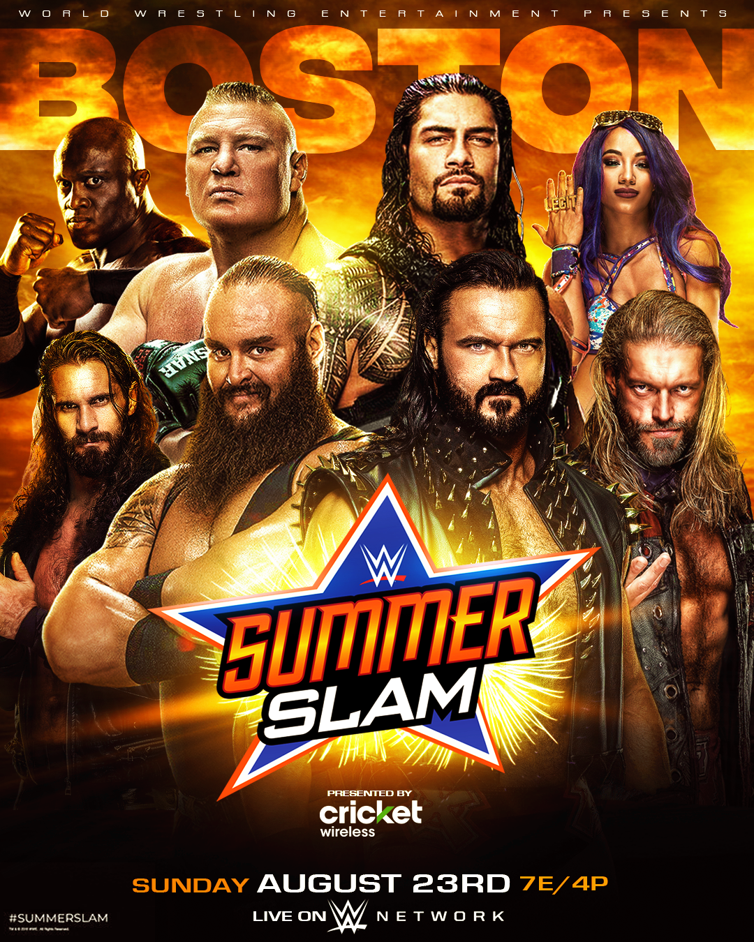 WWE Summerslam (23rd August 2020) English PPV 500MB HDRip 480p Download