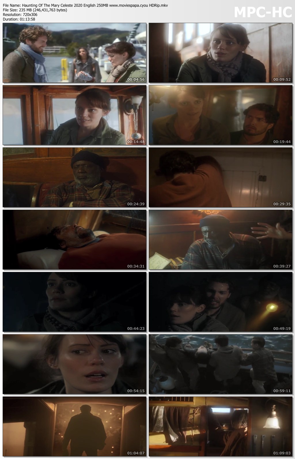 Haunting Of The Mary Celeste 2020 English 240MB HDRip Download.