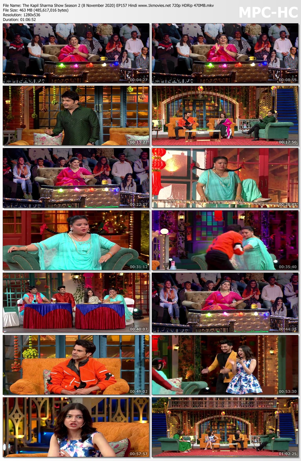 The Kapil Sharma Show Season 2 (8 November 2020) EP157 Hindi 480p, 720p HDRip Download