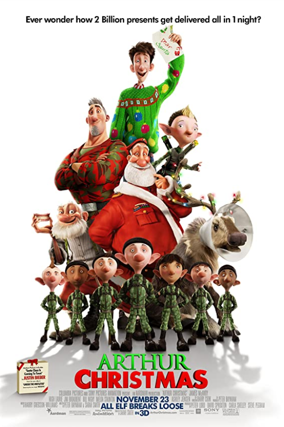 Arthur Christmas 2011 Hindi Dual Audio 310MB BluRay ESubs Download