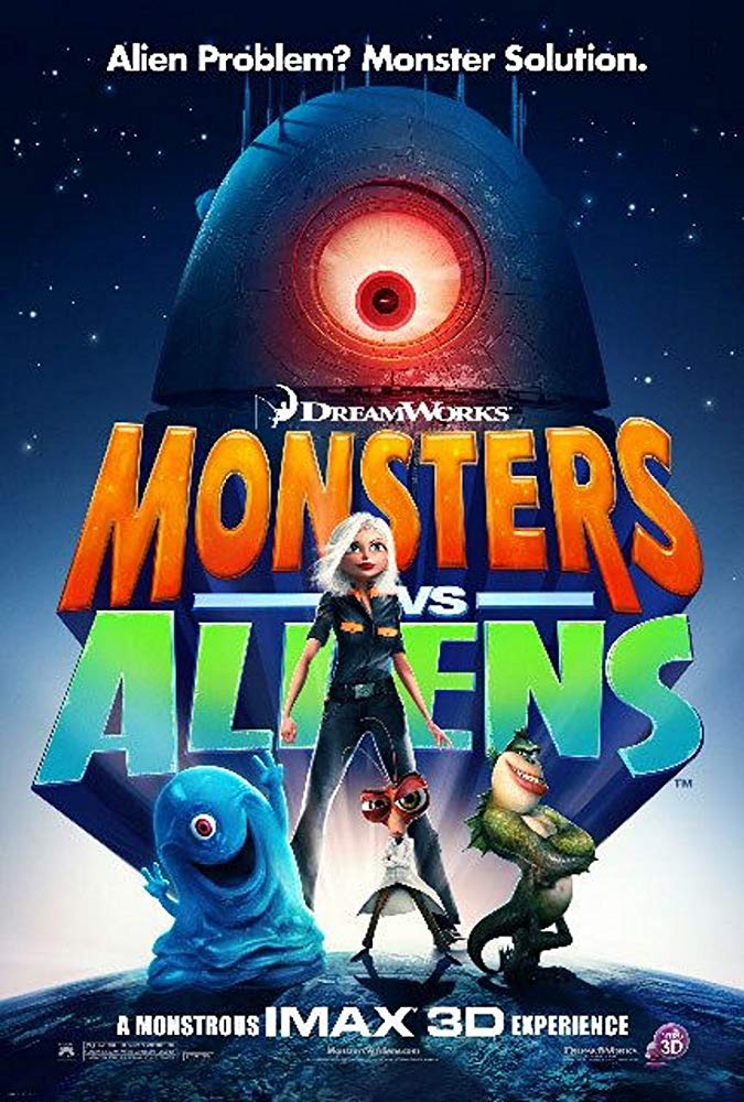 Monsters vs. Aliens 2009 Hindi Dual Audio 355MB BluRay ESubs Download