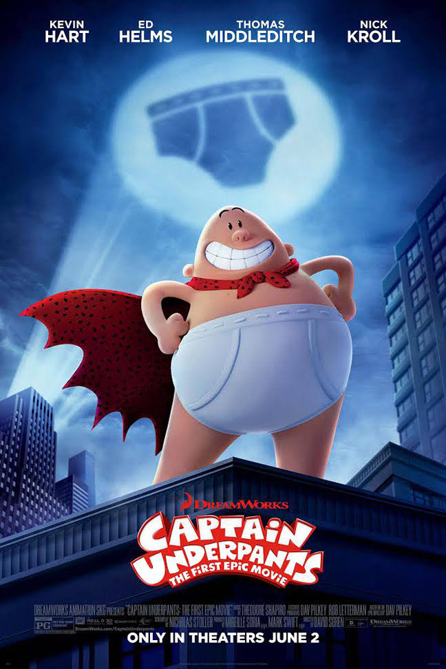 Captain Underpants The First Epic Movie 2017 Hindi Dual Audio 340MB BluRay ESub Download