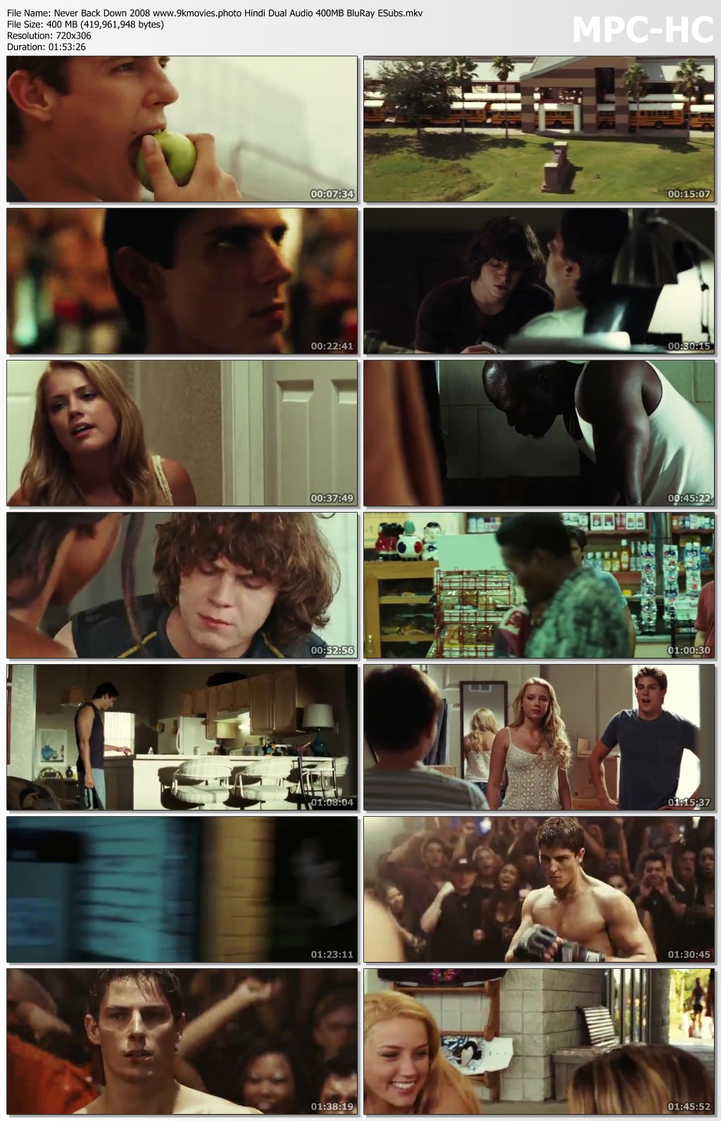 never back down 2008