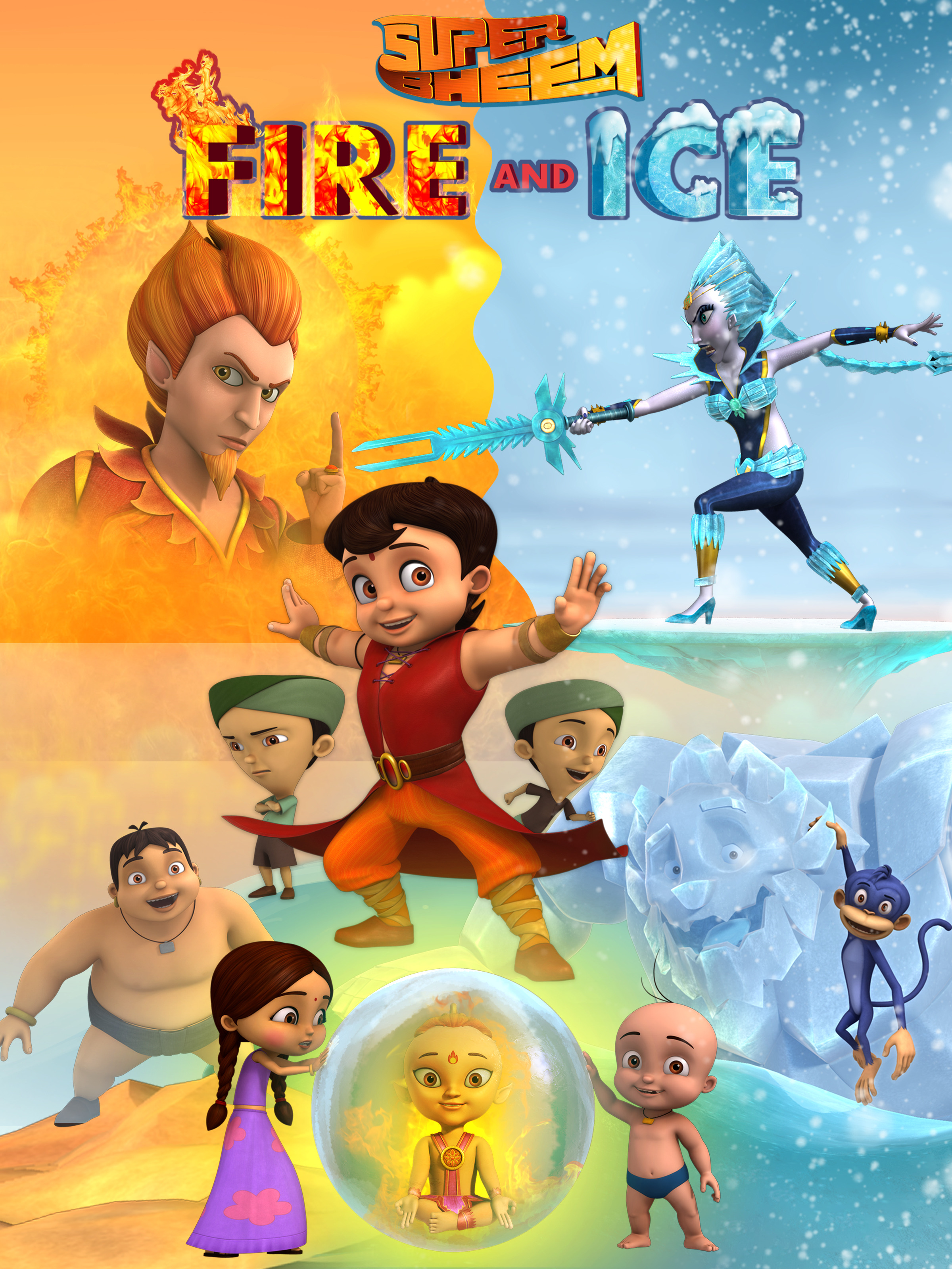 Super Bheem Fire and Ice 2021 Hindi 720p HDRip 450MB Download