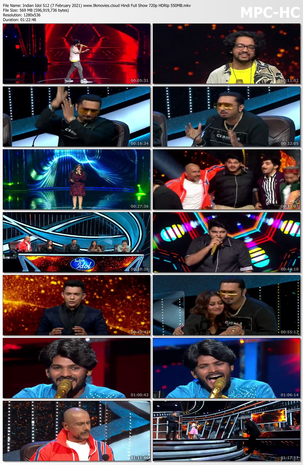 Indian Idol S12 7 February 2021 www.9kmovies.cloud Hindi Full Show 720p HDRip 550MB.mkv thumbs
