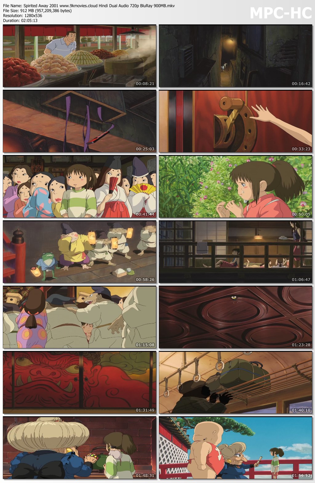 Spirited away english dub 720p download