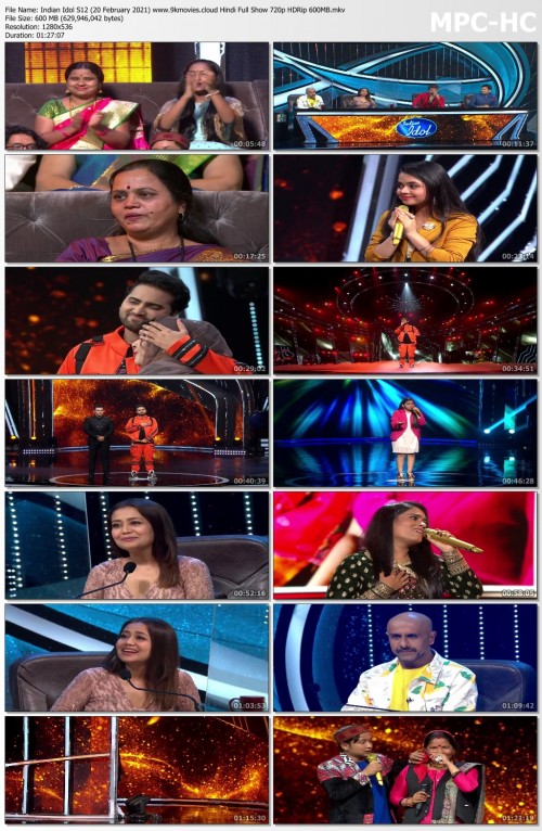 Indian Idol S12 (20 February 2021) www.9kmovies.cloud Hindi Full Show 720p HDRip 600MB.mkv thumbs