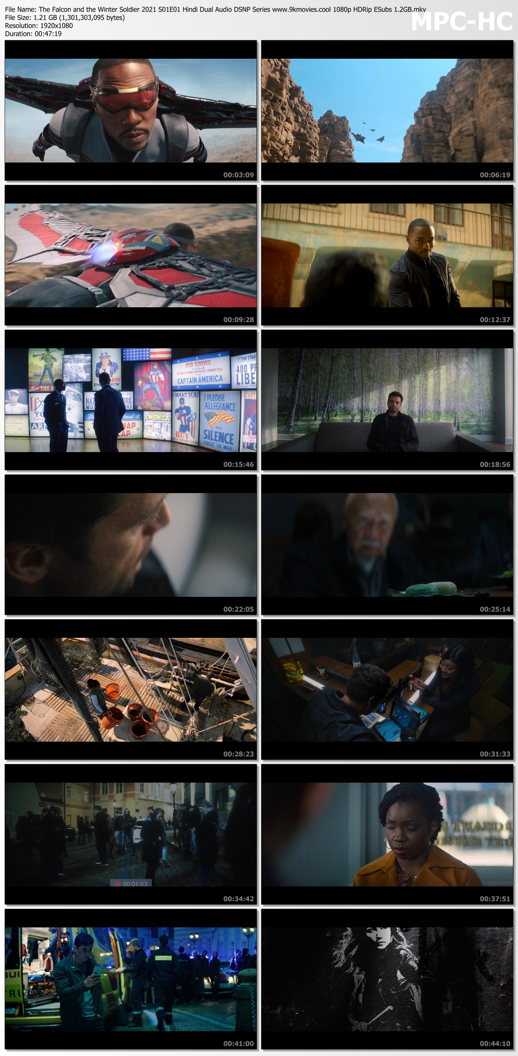The Falcon and the Winter Soldier 2021 S01E01 Hindi Dual Audio DSNP Series 1080p HDRip ESubs 1 ...