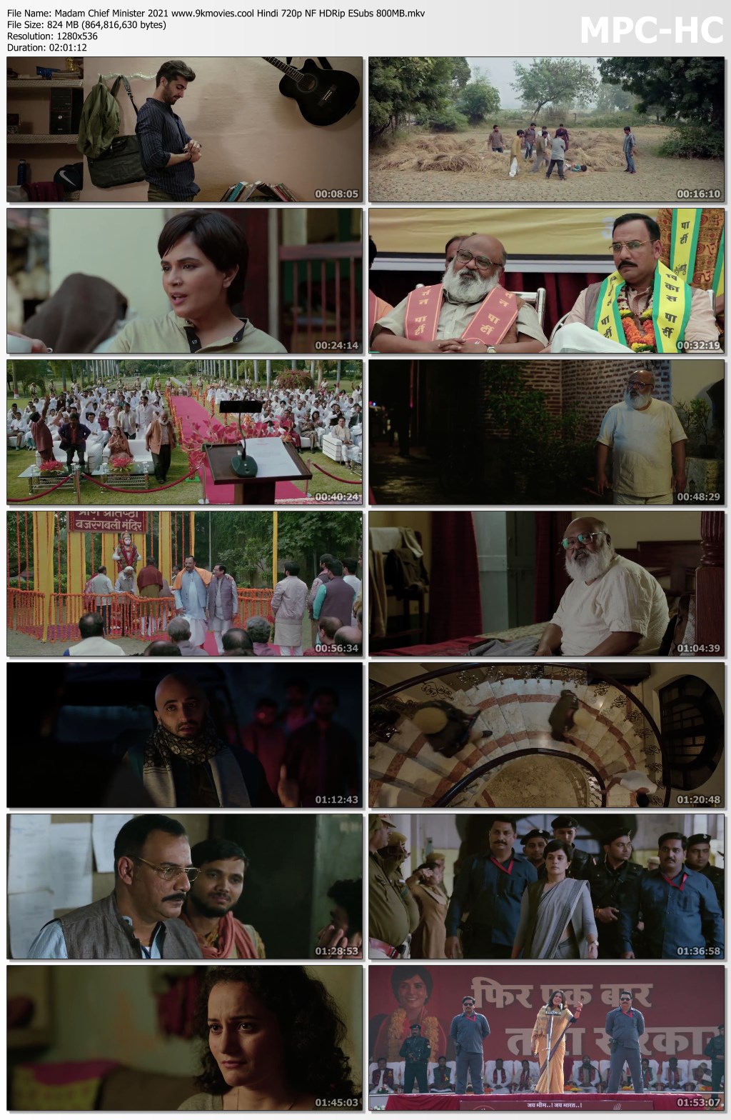 Madam Chief Minister 2021 Hindi 720p NF HDRip ESubs 800MB