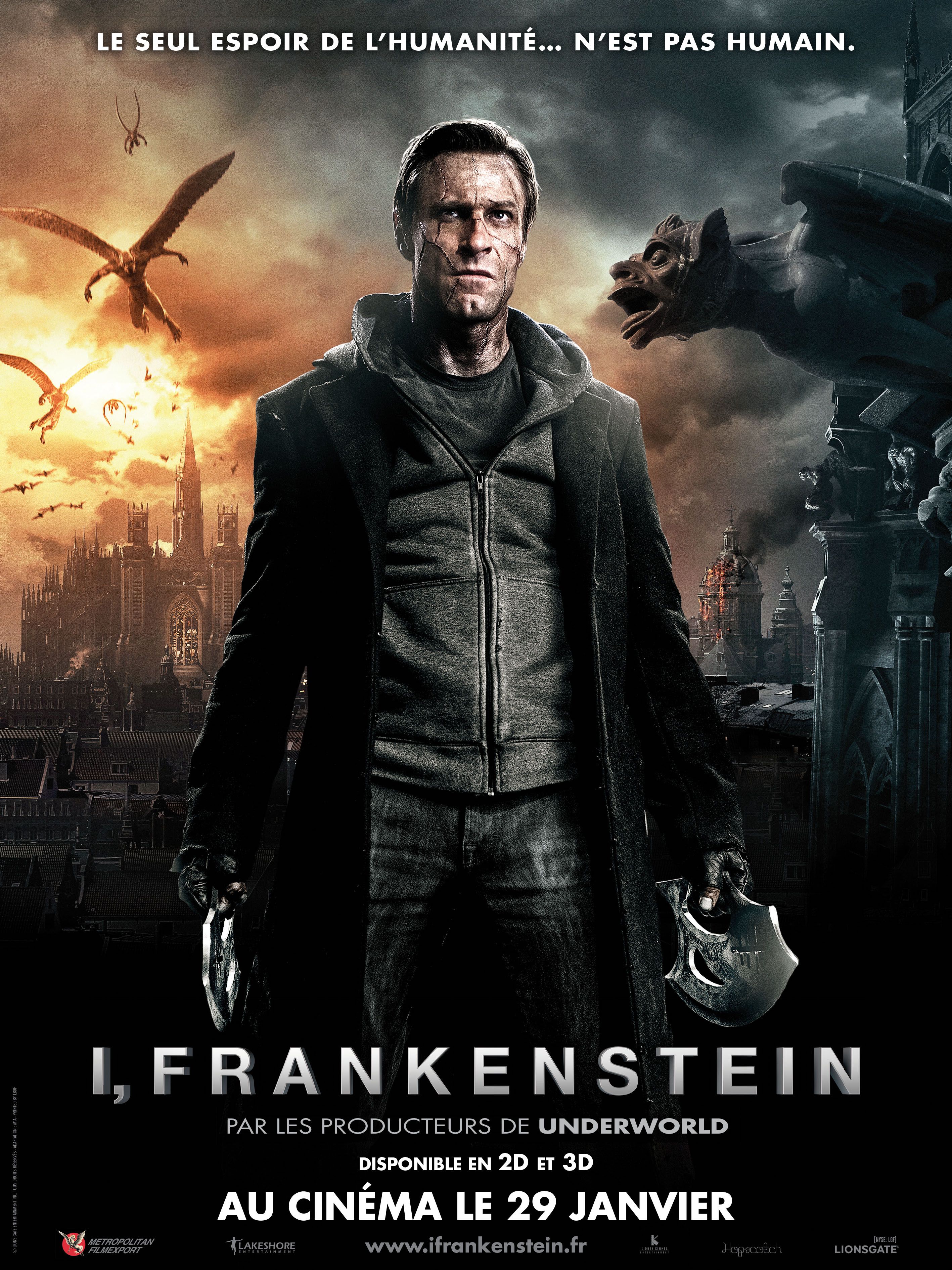 I Frankenstein 2014 Dual Audio Hindi 350MB BluRay 480p ESub Download