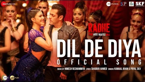 Dil De Diya (Radhe 2021) Hindi Movie Video Song 1080p HDRip 66MB Download