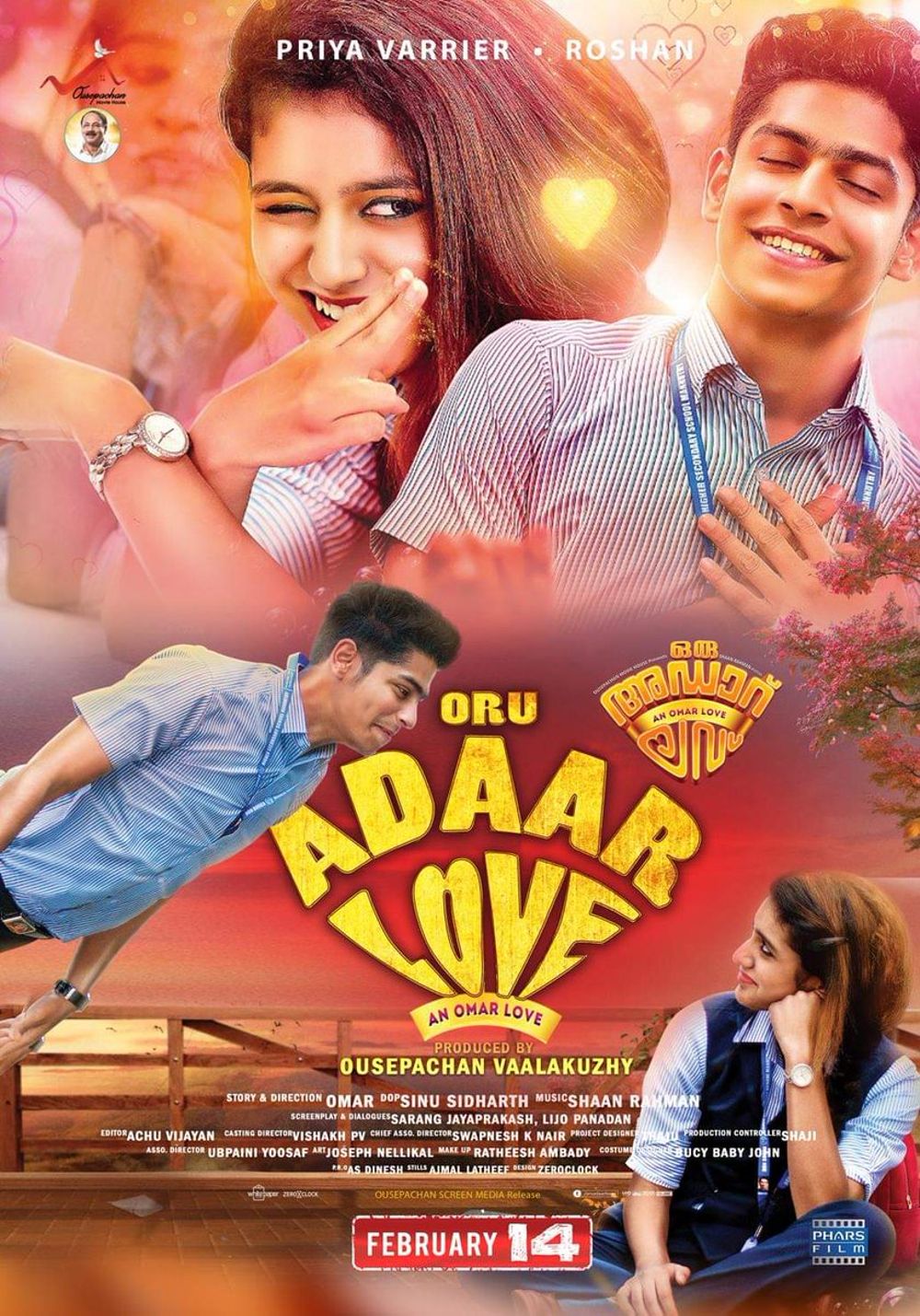 Oru Adaar Love 2019 Dual Audio Hindi 1080p UNCUT HDRip ESub 3GB Download