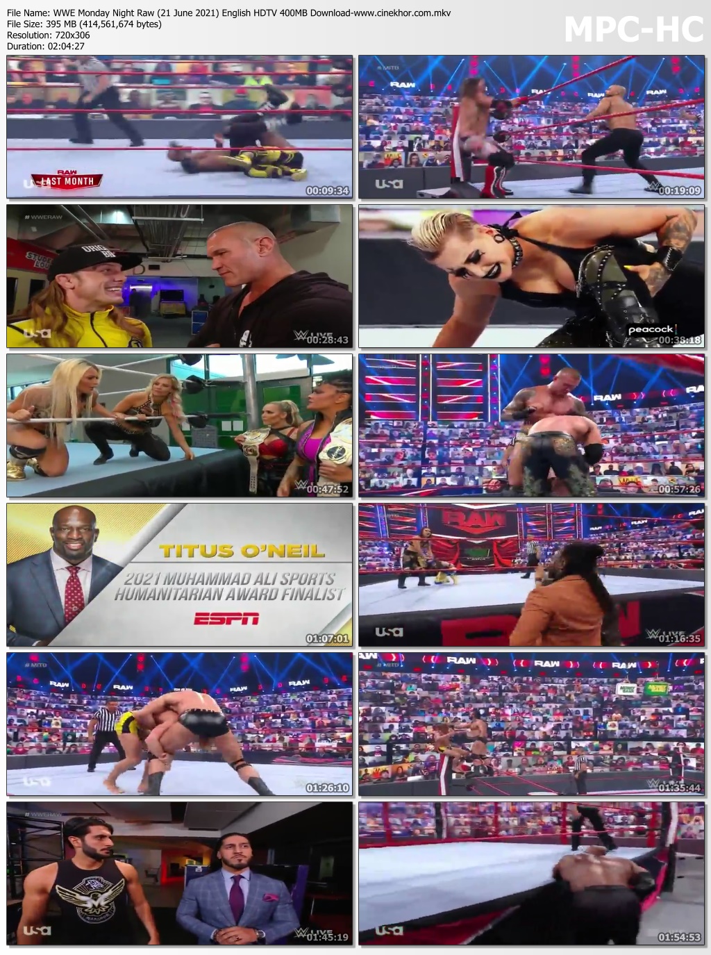 Wwe Monday Night Raw 21 June 21 English Hdtv 400mb Download 7starhd