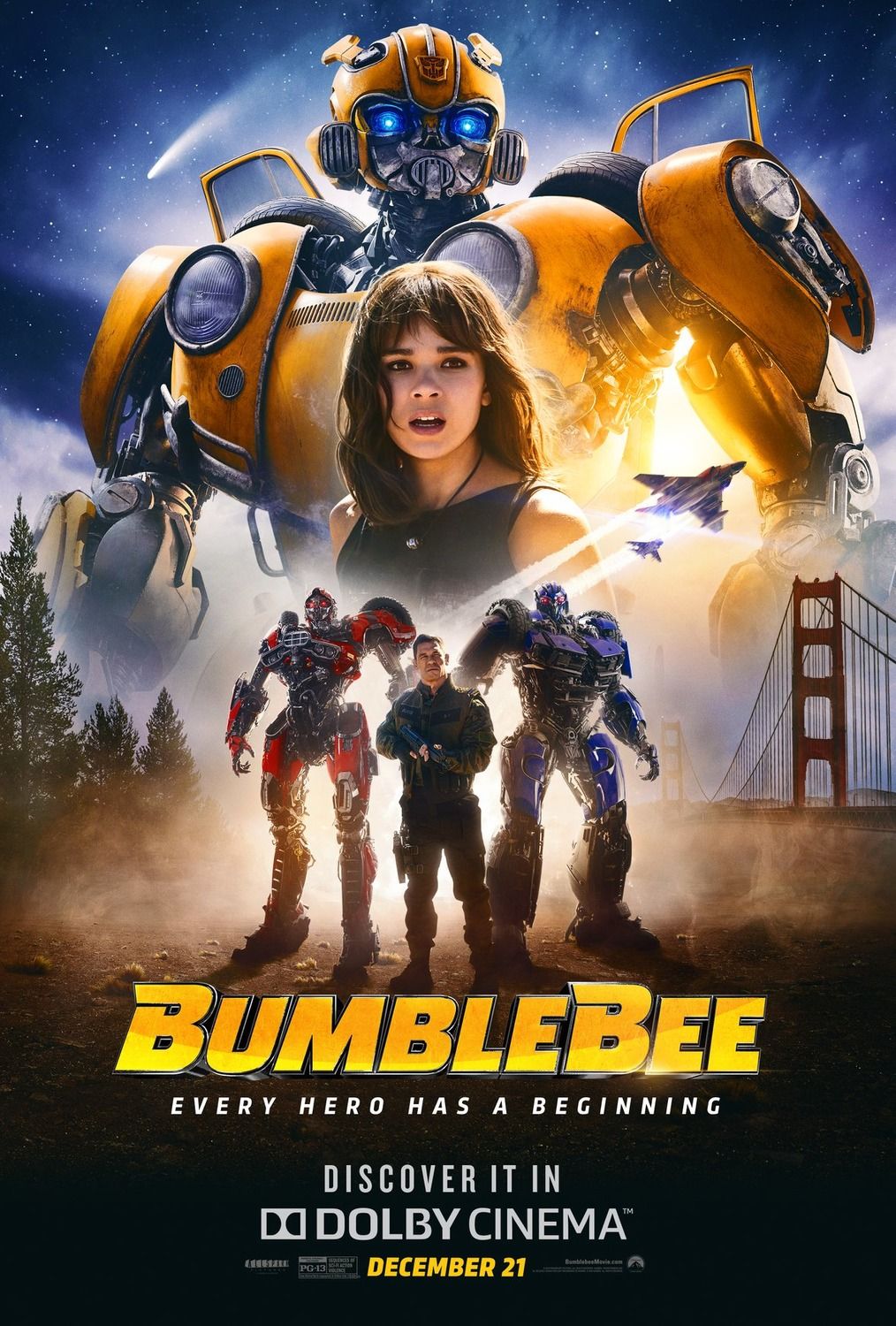 Bumblebee 2018 Hindi ORG Dual Audio 720p BluRay 1GB Download