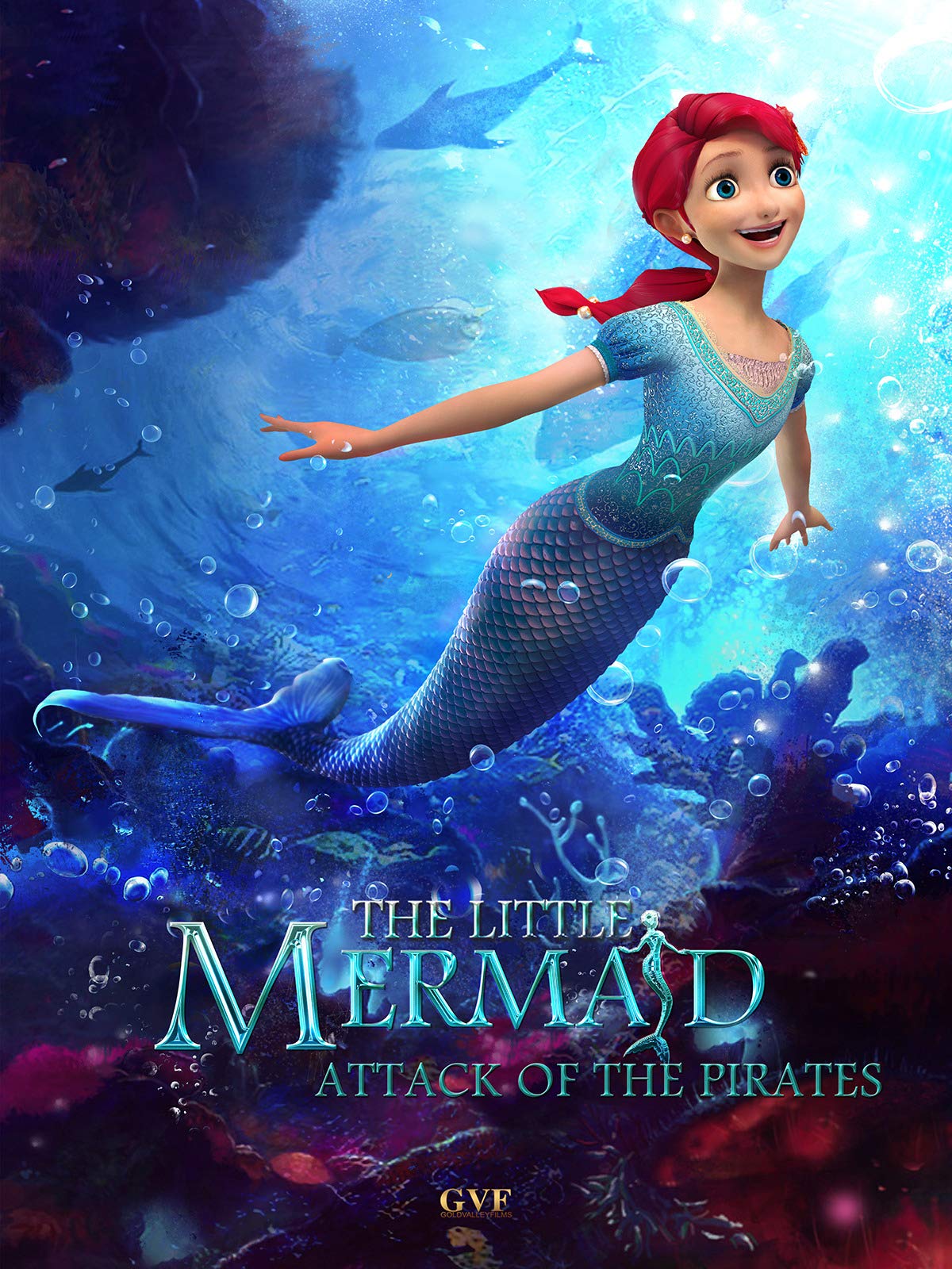The Little Mermaid Attack of the Pirates 2015 Dual Audio Hindi ORG 720p HDRip ESub 800MB Download