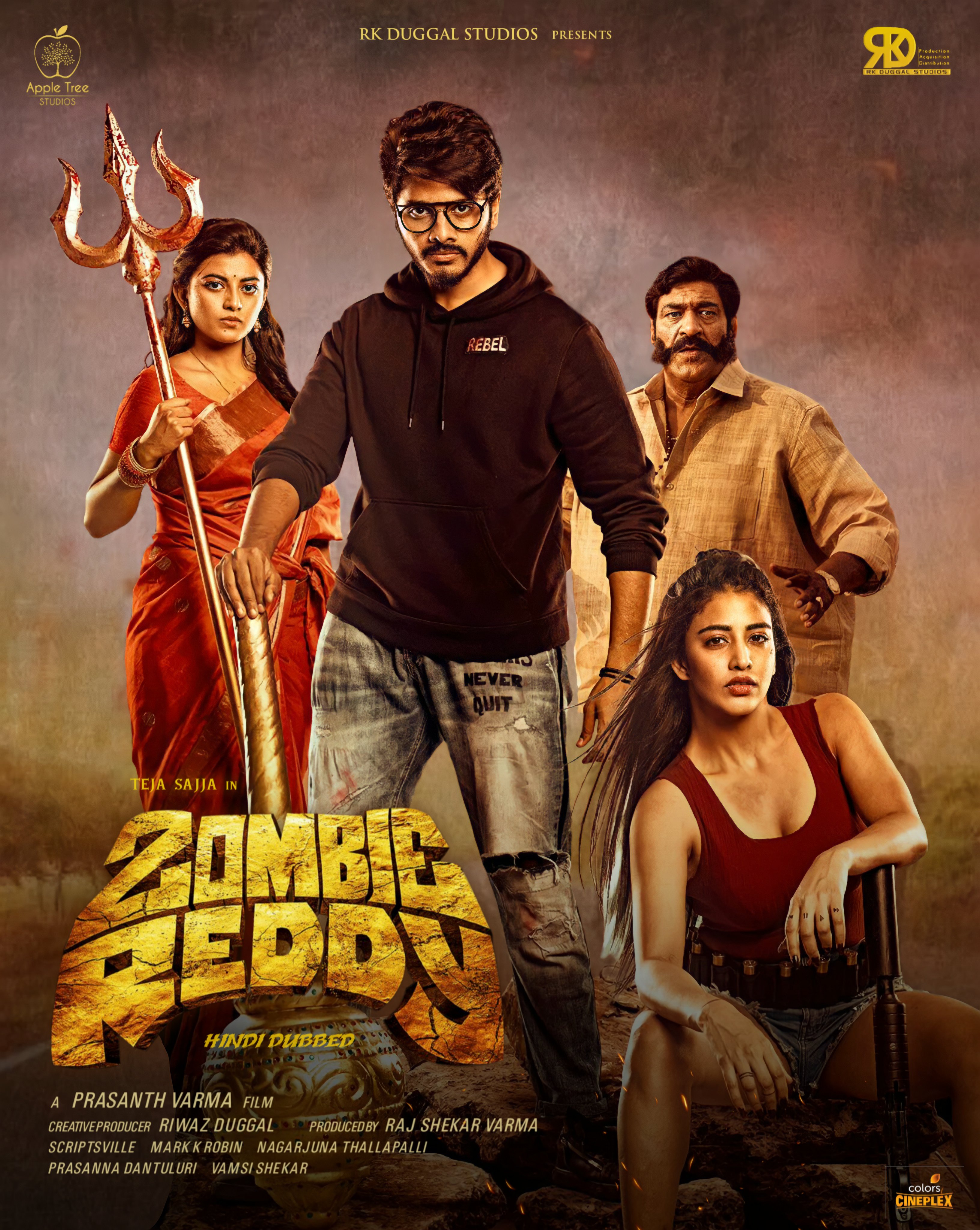 Zombie Reddy (2021) 480p HDRip ORG Hindi Dubbed Movie [350MB]