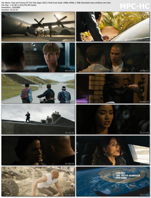 Fast and Furious F9 The Fast Saga (2021) Hindi Dual Audio 1080p HDRip 1.4GB Download www.cinekhor.co