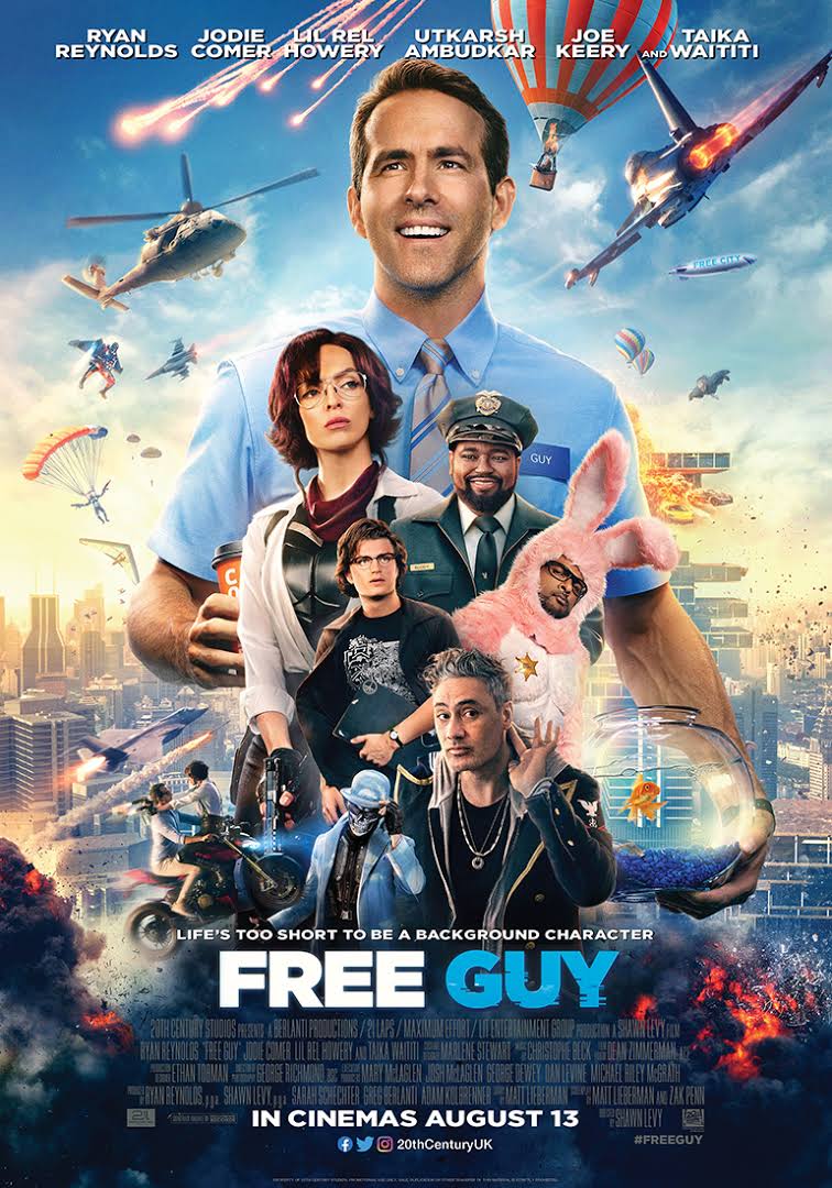 Free Guy (2021) 480p HDCAM Hindi (Cleaned) Dual Audio Movie [450MB]