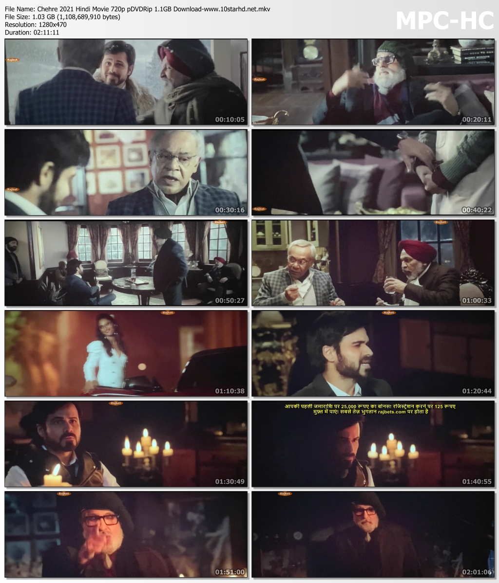 Chehre 2021 Hindi Movie 720p pDVDRip 1.1GB Download ...