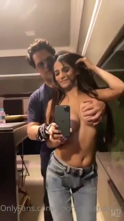 Poonam Pandey Topless Boobs pressed and Pussy fingured by Husband