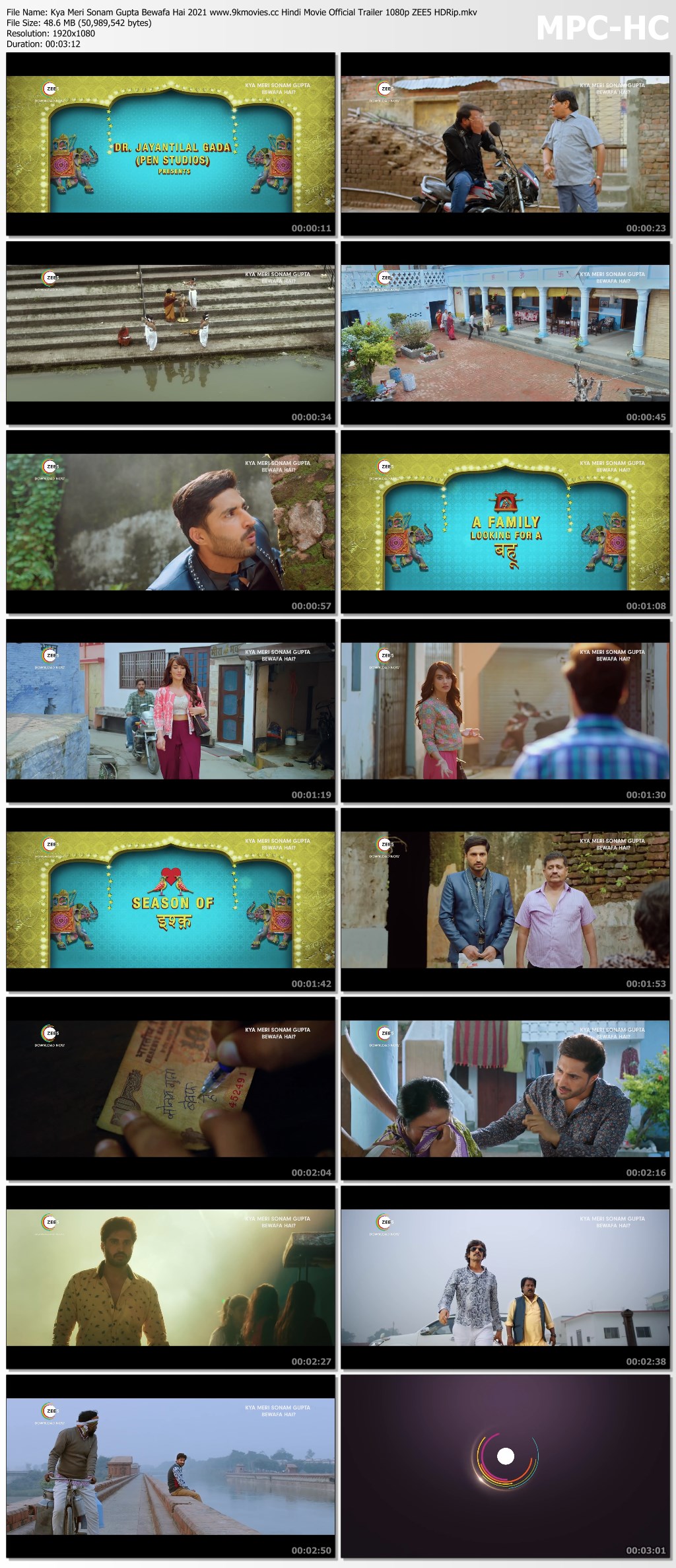 Kya Meri Sonam Gupta Bewafa Hai 2021 www.9kmovies.cc Hindi Movie Official Trailer 1080p ZEE5 HDRip.mkv thumbsf263343493cd4d37