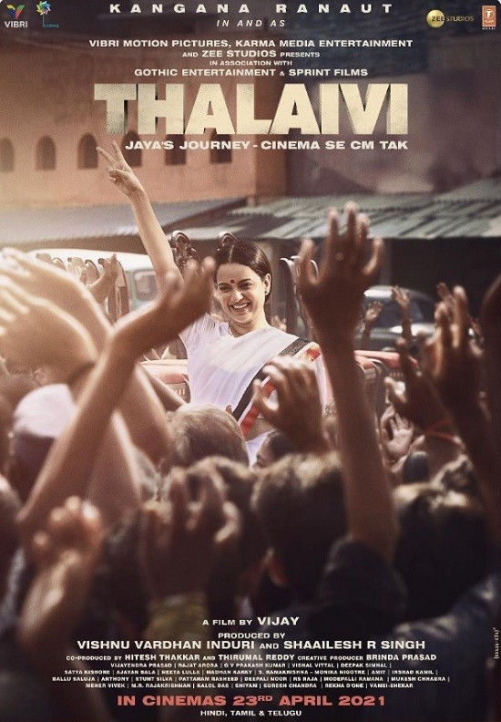 Thalaivi (2021) Hindi Movie ORG HDRip 500MB Download