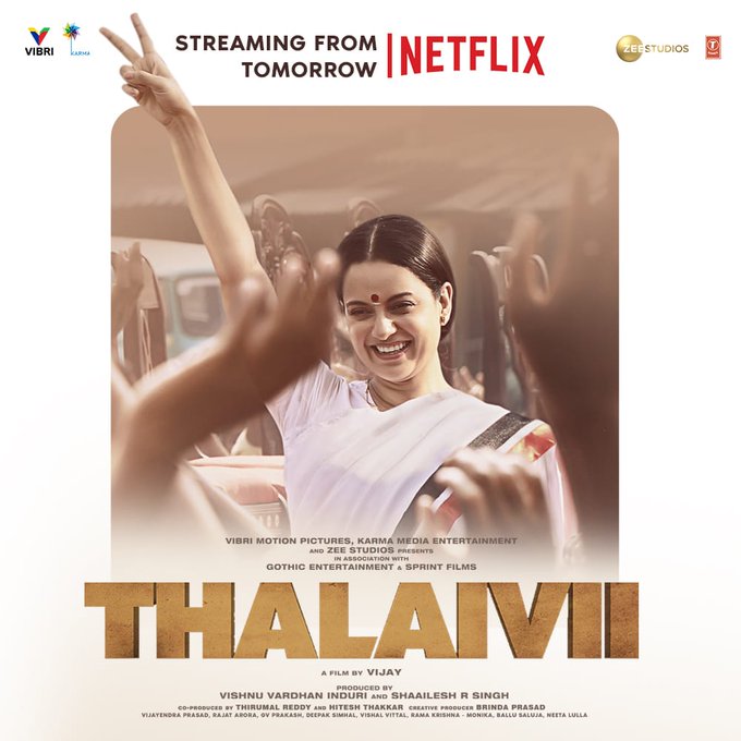 Thalaivi (2021) 480p HDRip Full Hindi Movie NF ESubs [400MB]