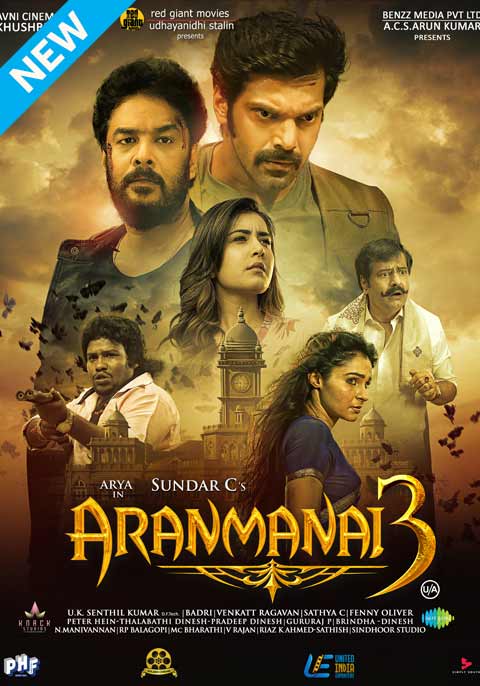 Aranmanai 3 2021 Tamil 720p | 480p HDRip ESub 1.4GB | 400MB Download