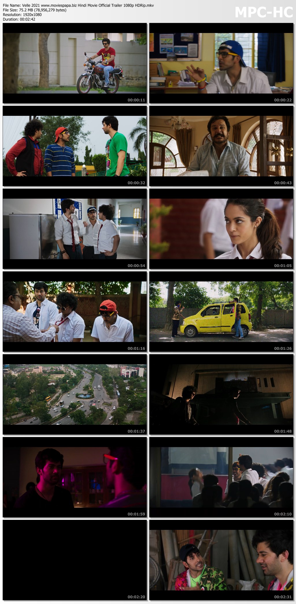 Velle 2021 Hindi Movie Official Trailer 1080p HDRip 80MB Download