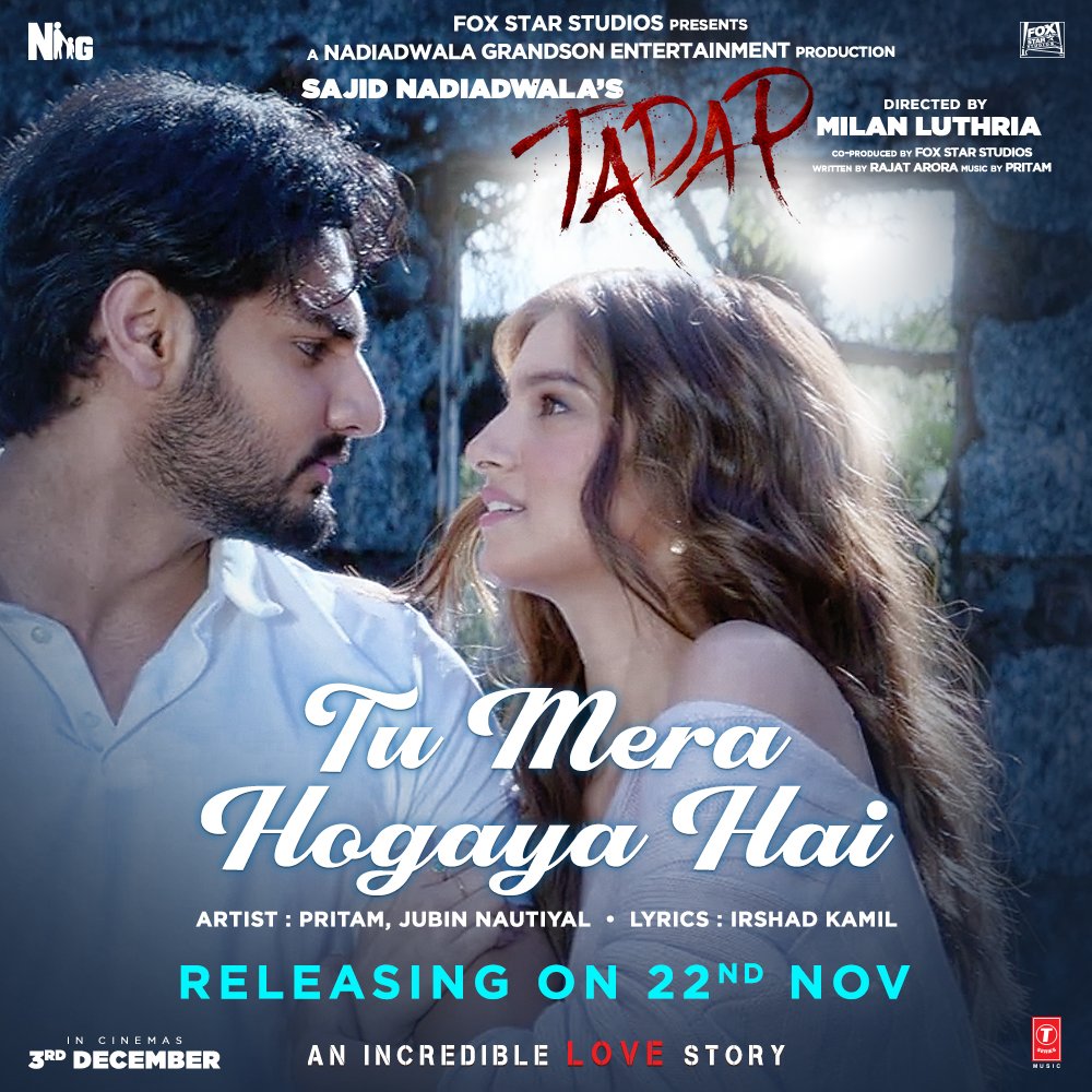 Tu Mera Hogaya Hai (Tadap) 2021 Hindi Movie Video Song 1080p HDRip Download