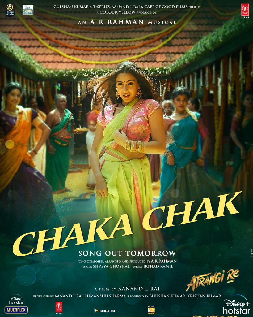 Chaka Chak (Atrangi Re) 2021 Hindi Movie Video Song 1080p HDRip 62MB Download