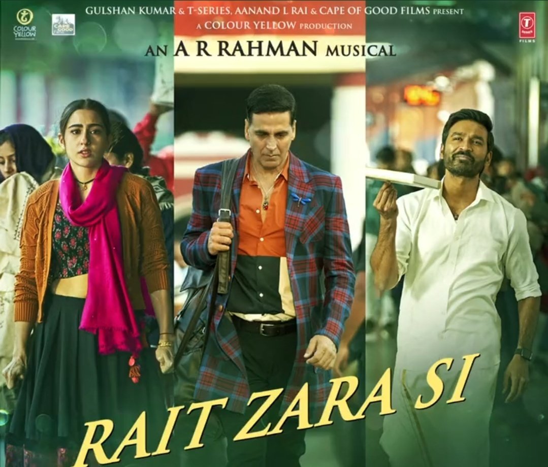 Re Rait Zara Si (Atrangi) 2021 Hindi Movie Video Song 1080p HDRip 35MB Download