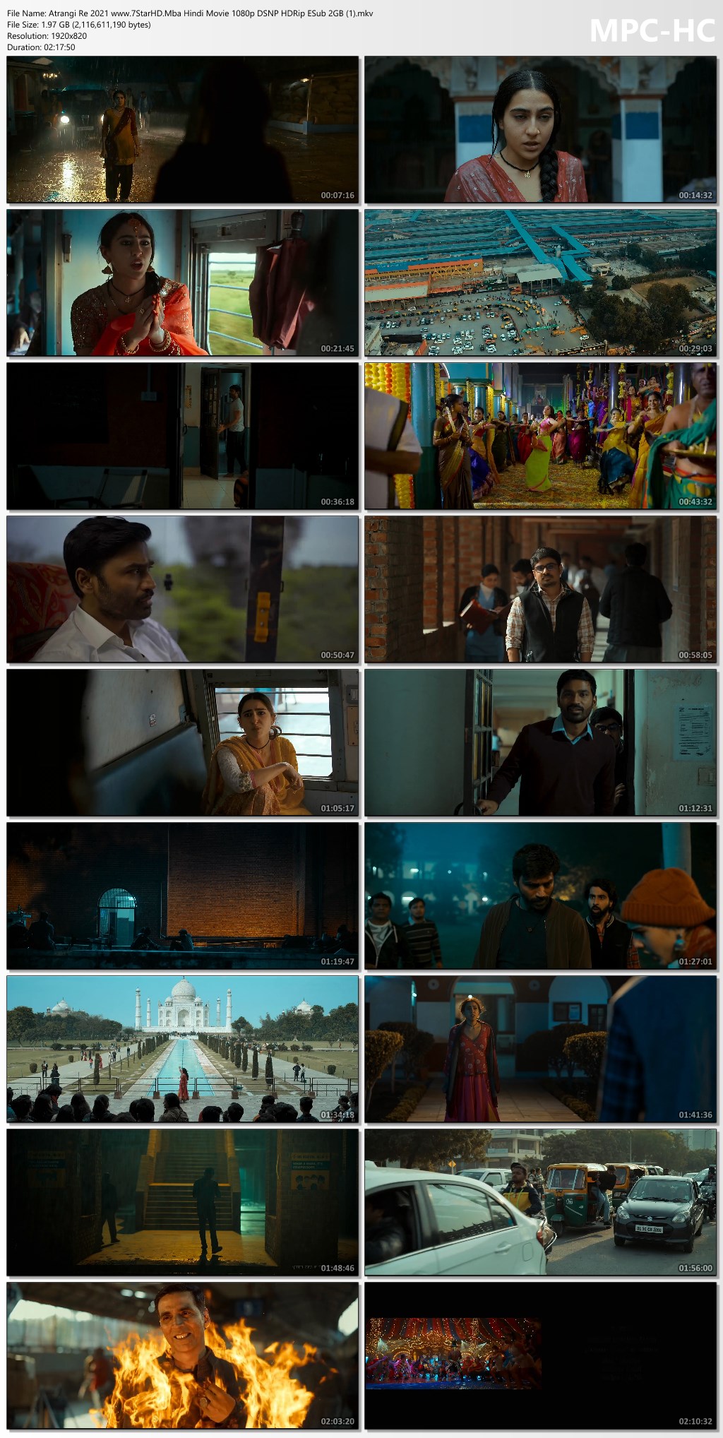 Atrangi Re 2021 Hindi Movie 1080p 720p 480p HDRip ESubs Download