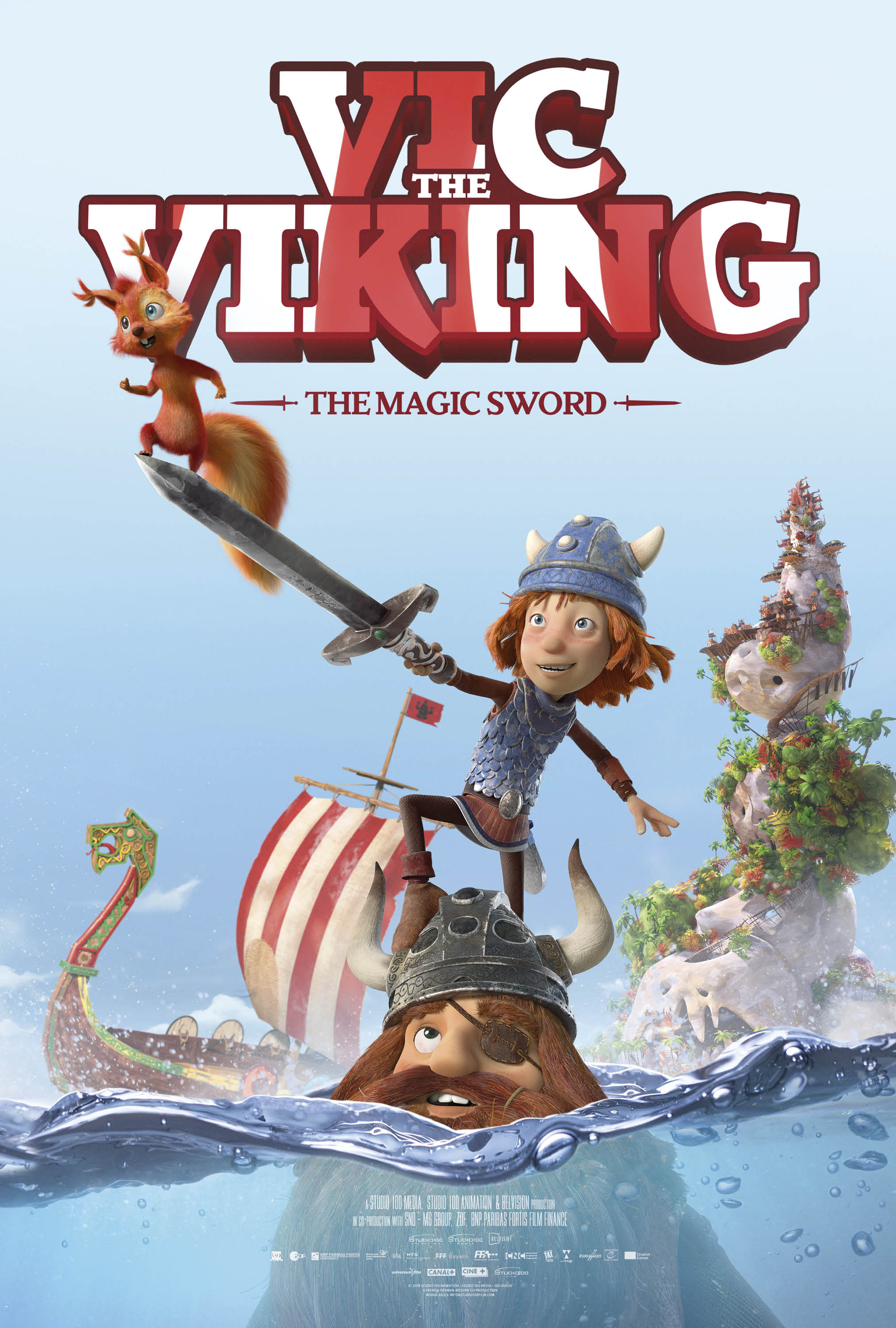 Vic the Viking and the Magic Sword 2019 Dual Audio Hindi ORG 720p HDRip ESub 700MB Download