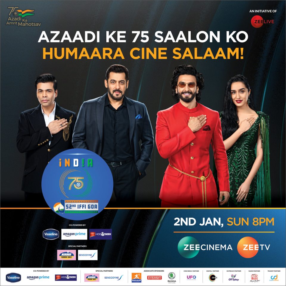 52nd IFFI Awards (2022) Hindi ZEE Cinema Full Tv Show 480p HDTVRip 800MB Download