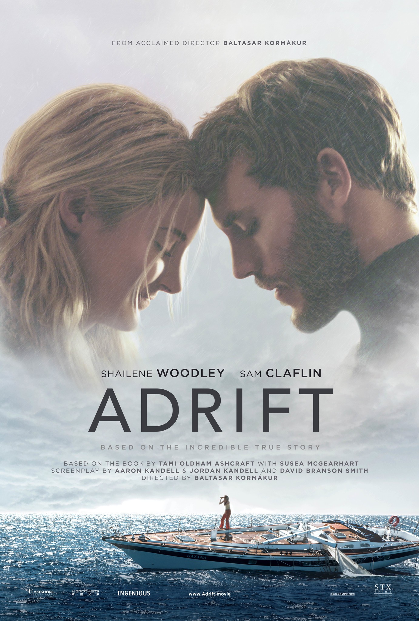 Adrift (2018) 480p BluRay Hindi ORG Dual Audio Movie ESubs [350MB]