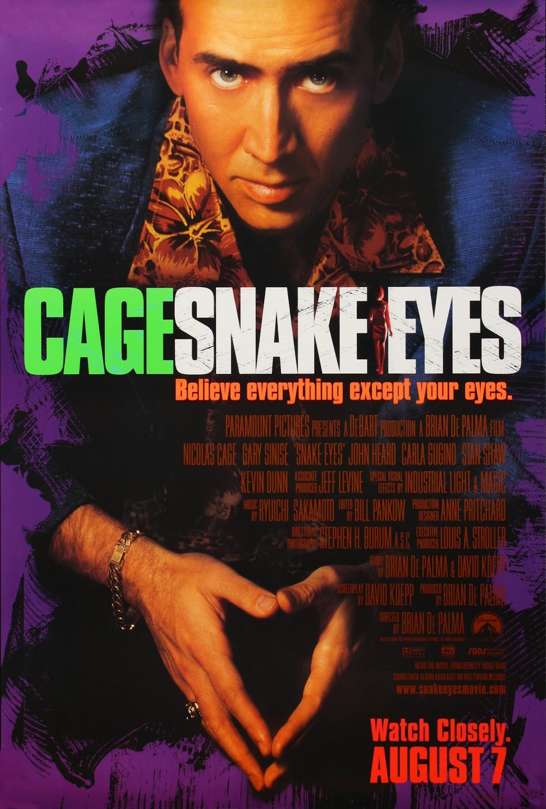 Snake Eyes 1998 Dual Audio Hindi ORG 1080p BluRay ESub 1.5GB Download