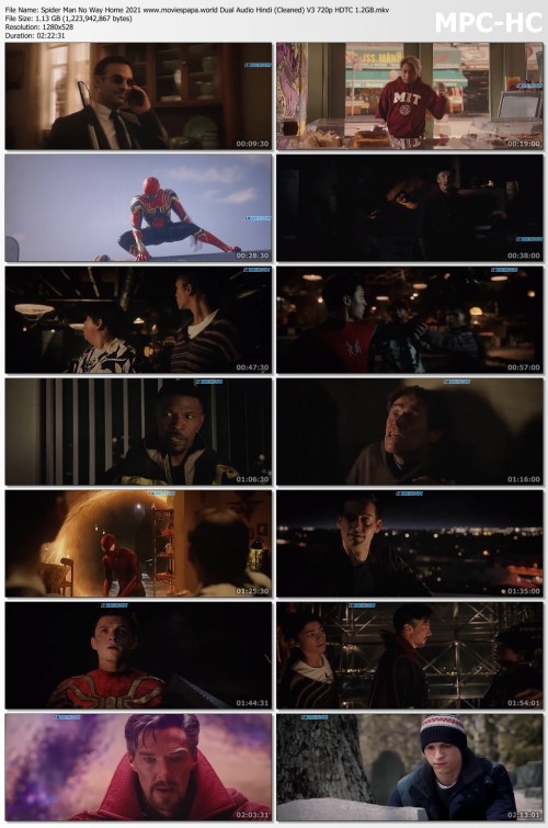 Spider Man No Way Home 2021 www.moviespapa.world Dual Audio Hindi (Cleaned) V3 720p HDTC 1.2GB.mkv t