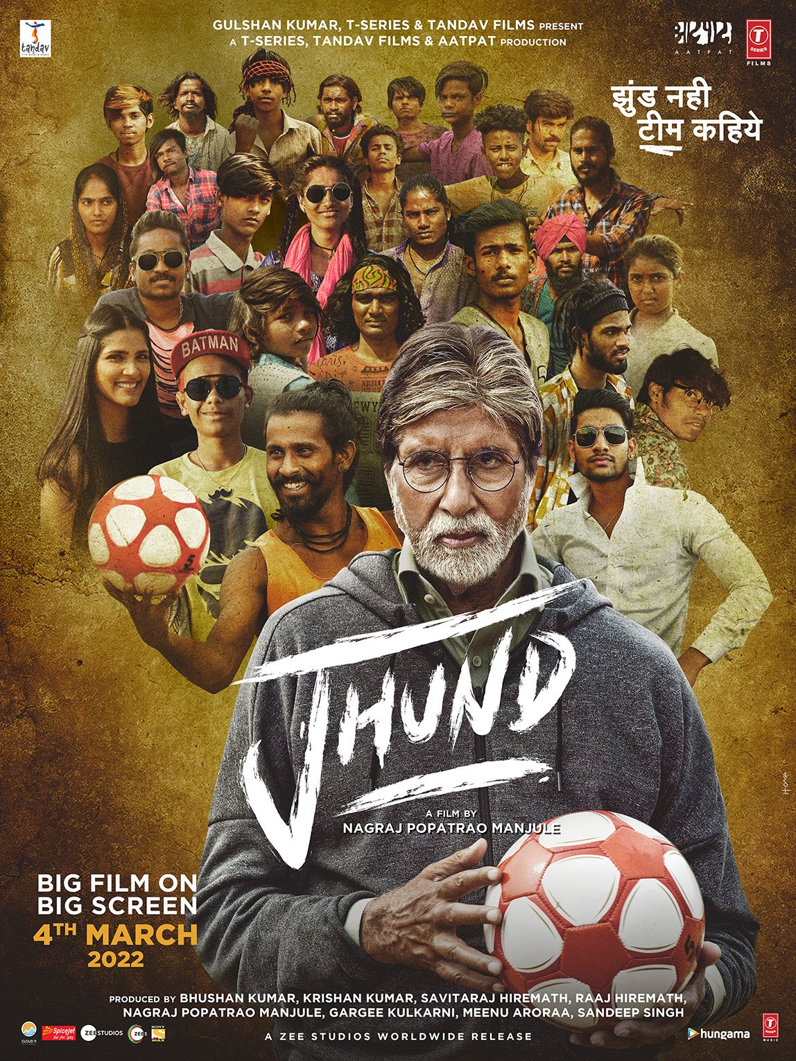 Jhund (2022) Hindi Movie 720p | 480p PreDVDRip 1.37GB | 548MB Download