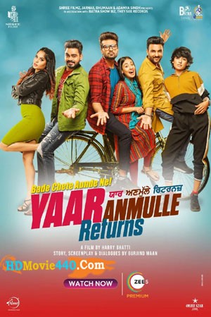 Yaar Anmulle Returns Full Punjabi Movie 2022 1GB & 400MB HDRip