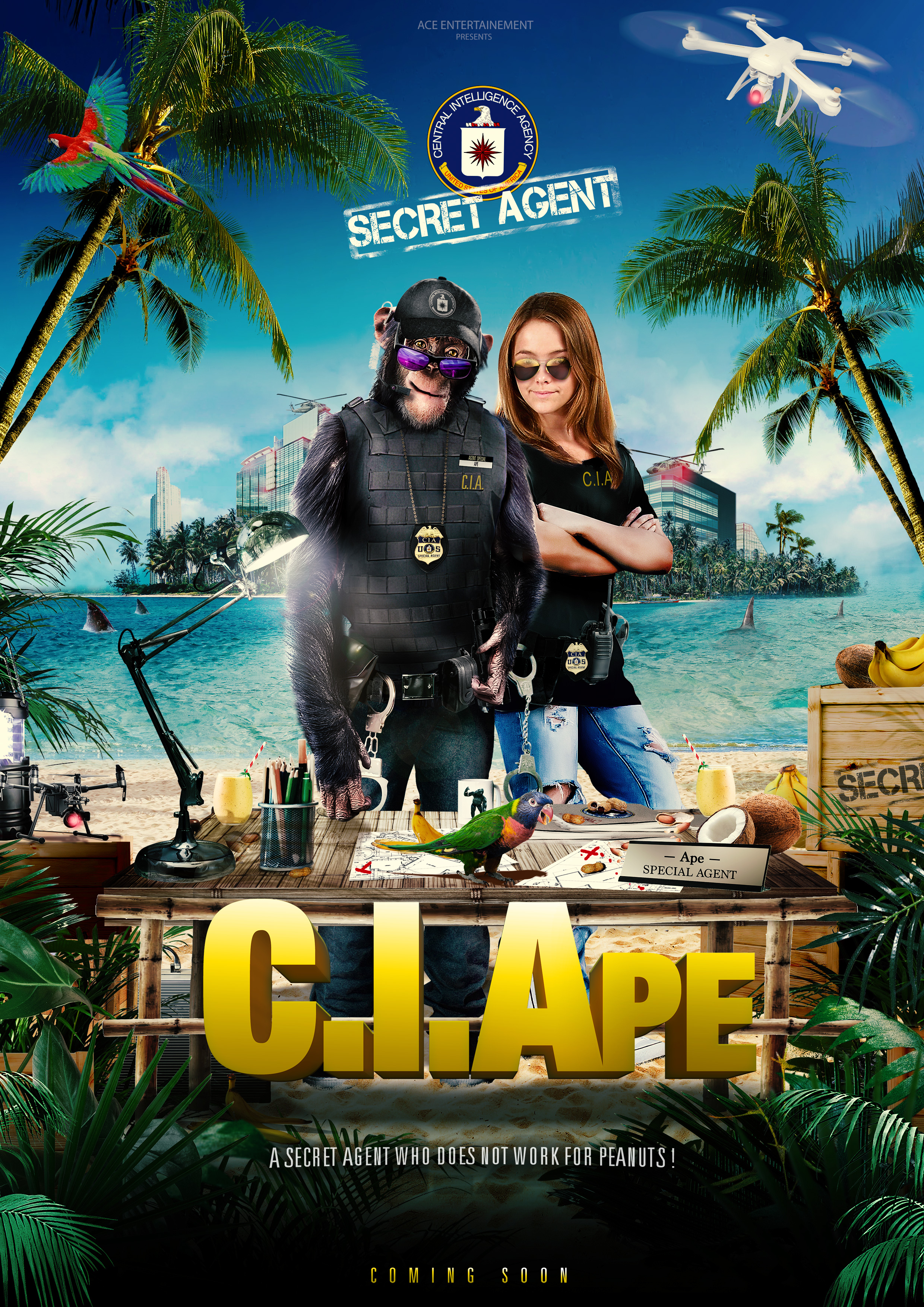 C.I.Ape (2021) 480p HDRip Hindi ORG Dual Audio Movie ESubs [300MB]