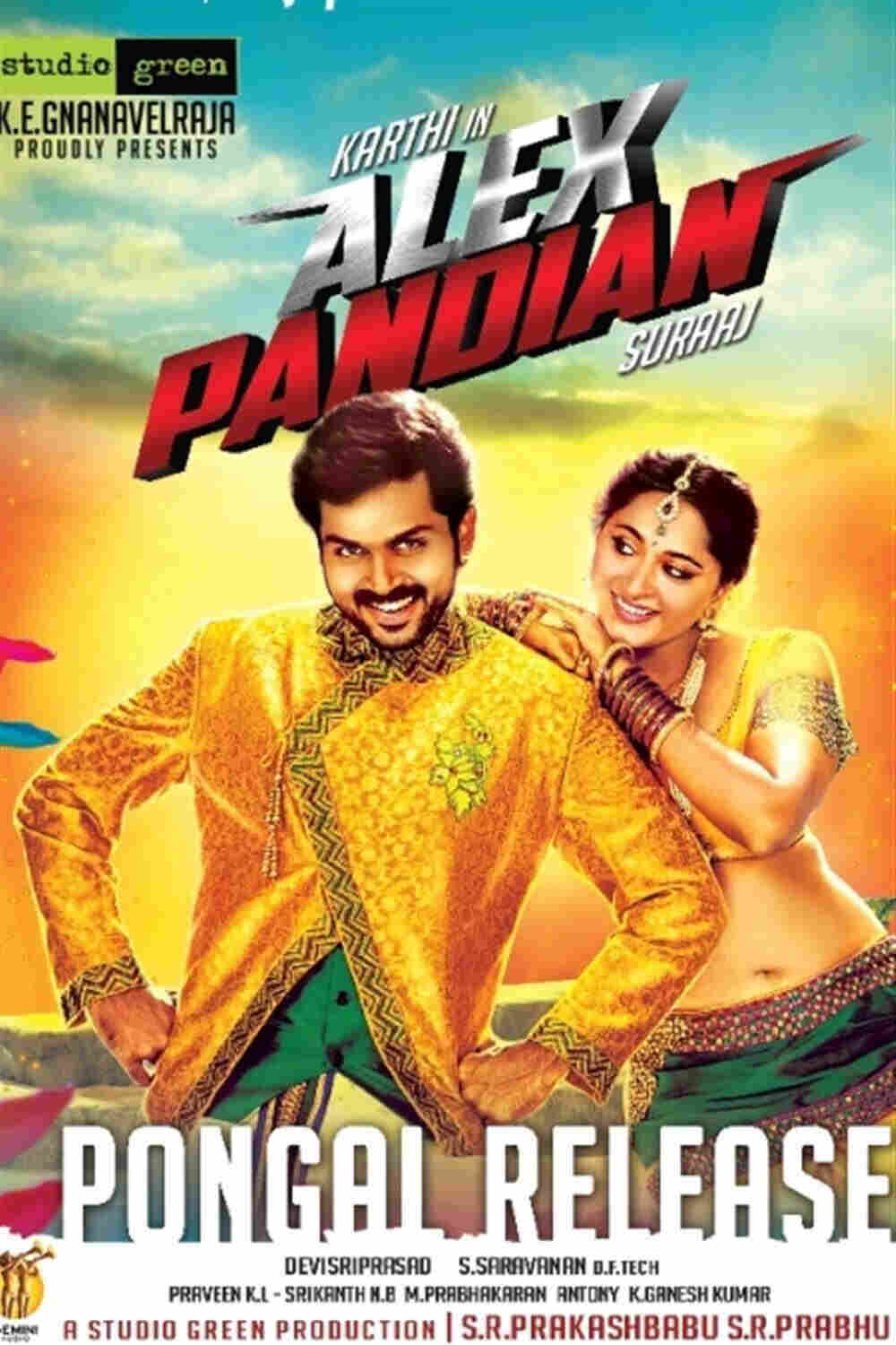 Alex Pandian (2013) Hindi ORG Dual Audio HDRip 550MB Download