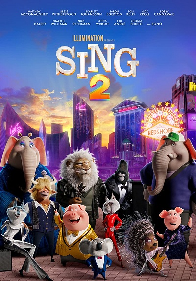 Sing 2 (2021) ORG Hindi Dual Audio 720p HDRip ESubs 1GB Download