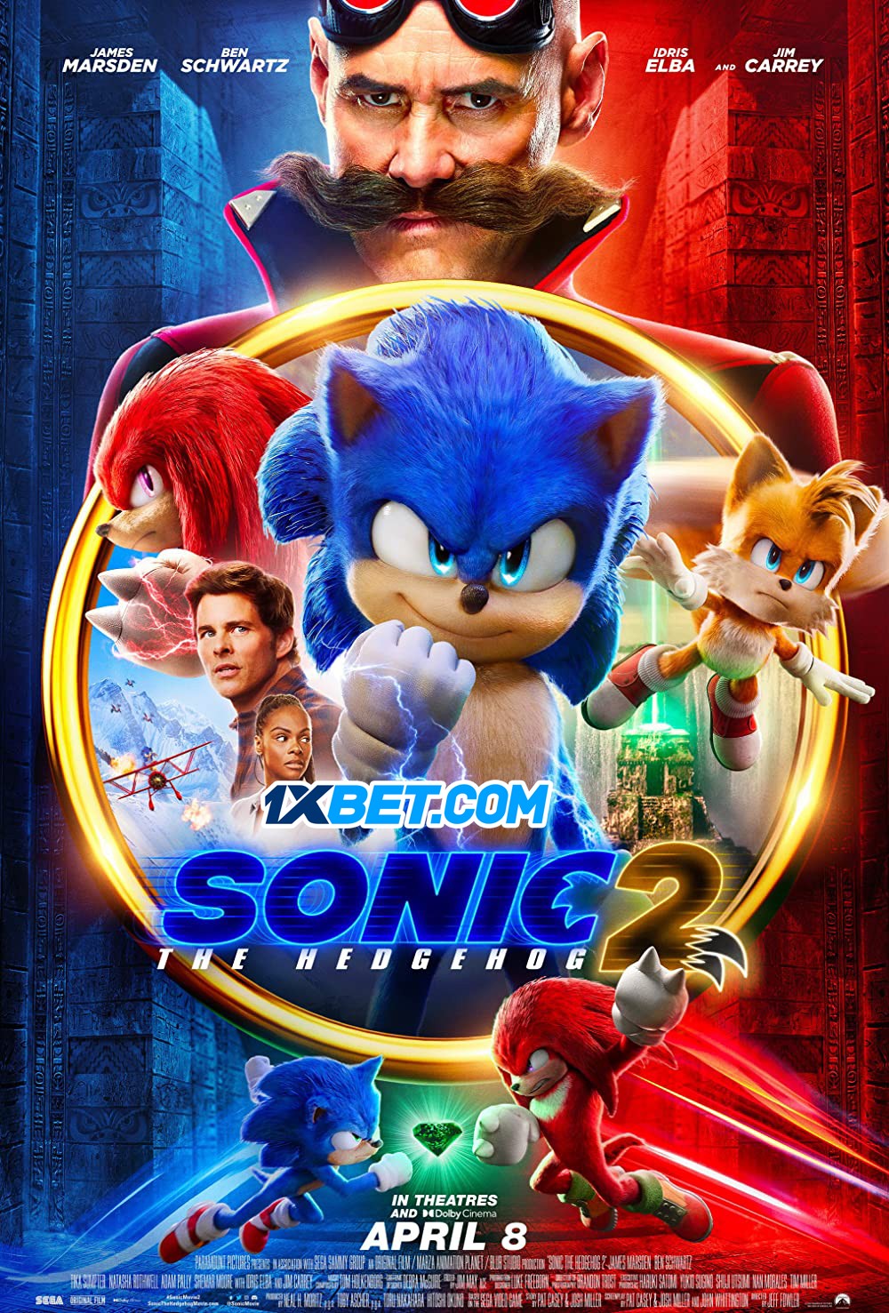 Sonic the Hedgehog 2 (2022) Bengali Dubbed (VO) [1XBET] 1080p WEBRip 1.8GB Download
