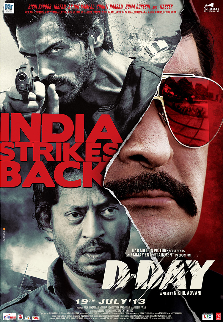 D-Day 2013 Hindi Movie 1080p 720p 480p BluRay 2.8GB I 1.2GB I 500MB ESub Download