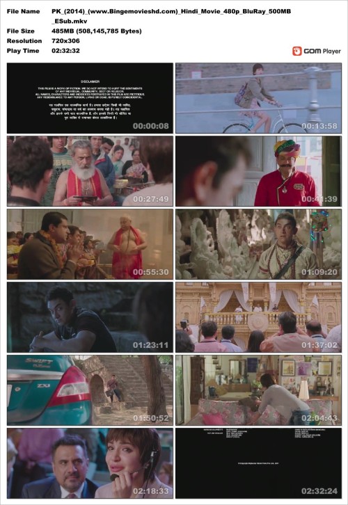 PK (2014) (www.Bingemovieshd.com) Hindi Movie 480p BluRay 500MB ESub.mkv Snapshot