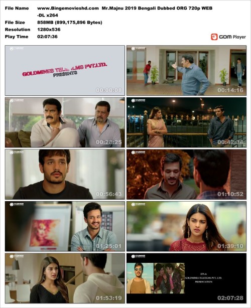 www.Bingemovieshd.com Mr.Majnu 2019 Bengali Dubbed ORG 720p WEB DL x264 Snapshot