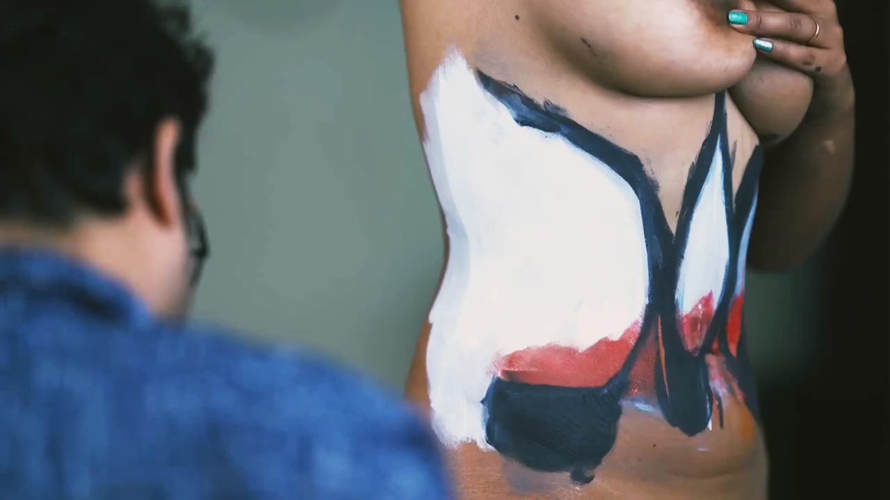 Neelam from Naari Magazine body Painting Video Watch.