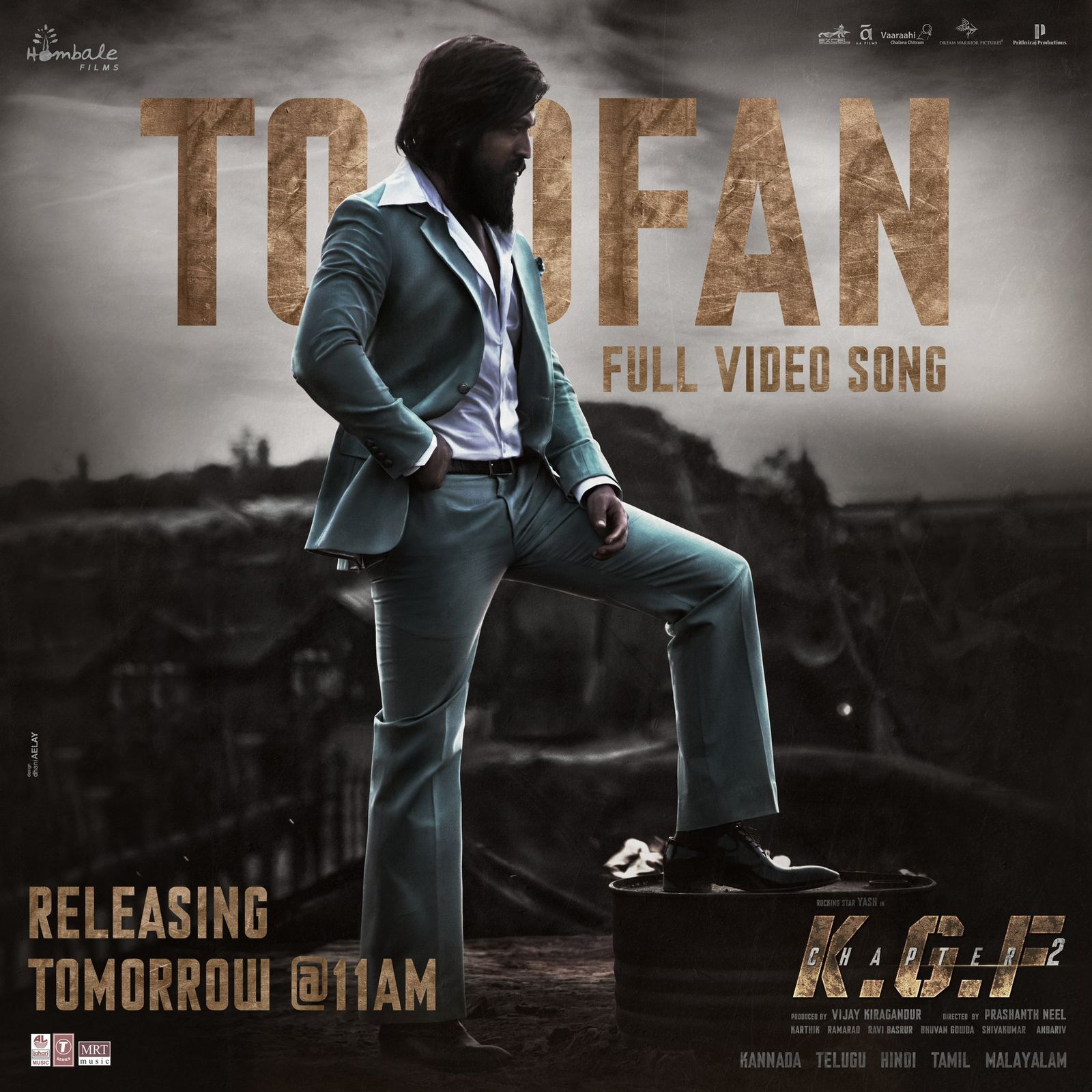 Toofan (KGF Chapter 2) Hindi Full Video Song 2160p 4K | 1080p | 720p HDRip Download